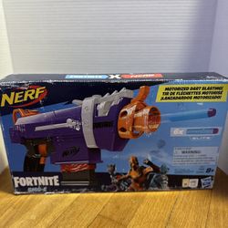 NERF Fortnite SMG-E Blaster -- Motorized Dart Blasting 6-Dart Clip 6-Elite Darts