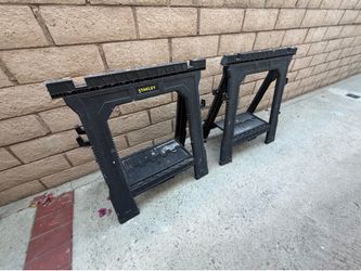 Stanley Plastic Folding Sawhorse (pair)