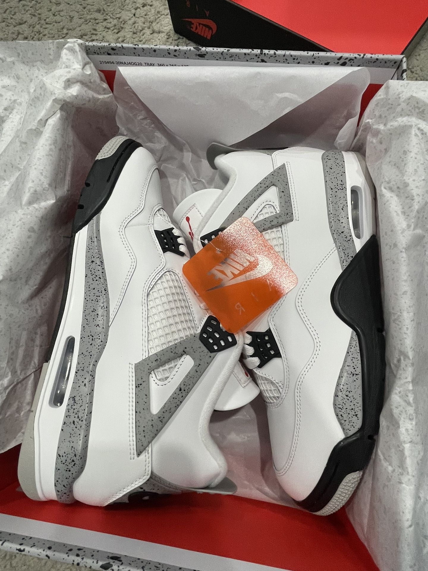 Jordan 4 White Cement Size 11.5