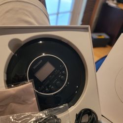 Portable CD Player for Car Speakers with FM Transmitter Bth Rechargeable Touch Button Backlight Display