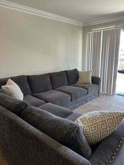 Dark grey couch