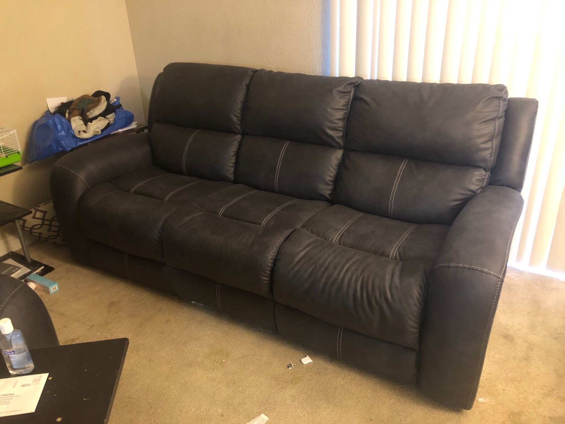 Living Spaces Power recliner couch