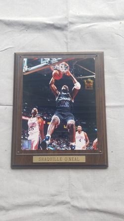 Shaq Shaquille o'neal plackard picture