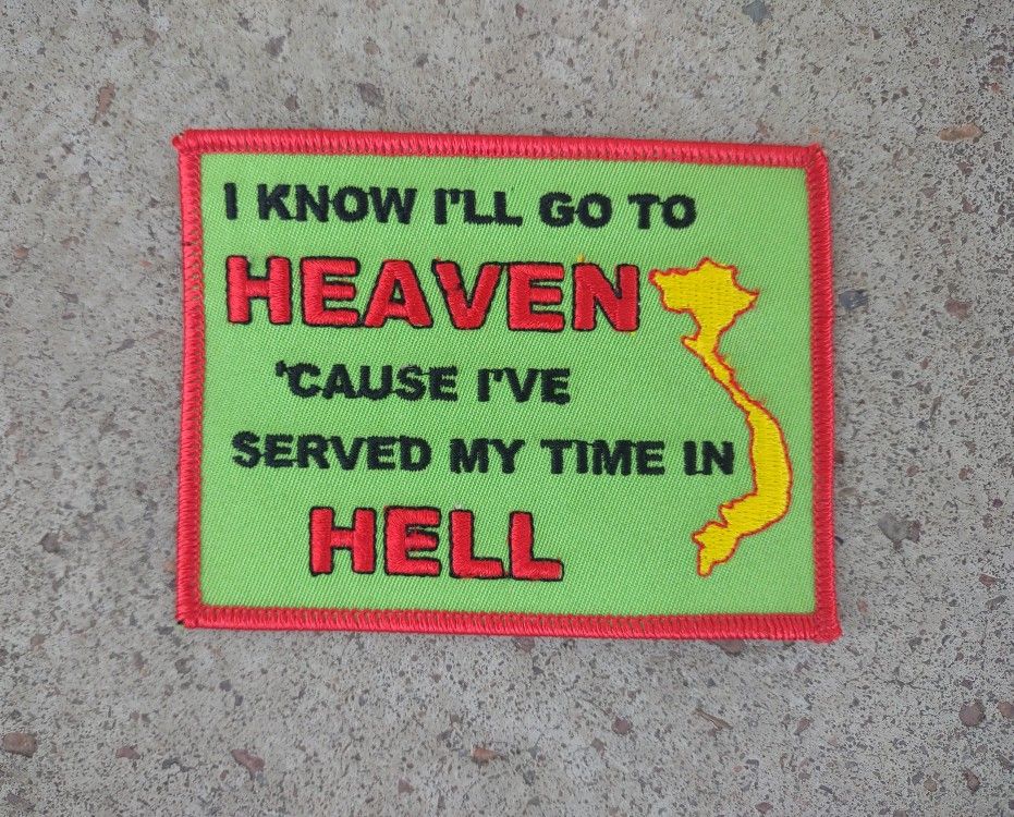 Vietnam Military Veteran Iron On Sew On Patch