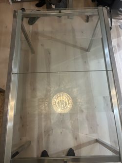 Very Clean Extendable Glass Dining Table