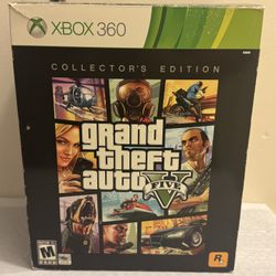 Grand Theft Auto 5 Collector's Edition (360) w/ Moneybag, Steelbook& Game NO HAT