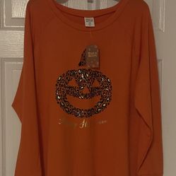 Brand New “Happy Halloween” Ladies T-Shirt Size 1X