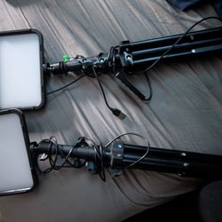 VIJIM K20 Professional 600 Lumens StudioLight with Desk Clamp Kit with Remote, 2