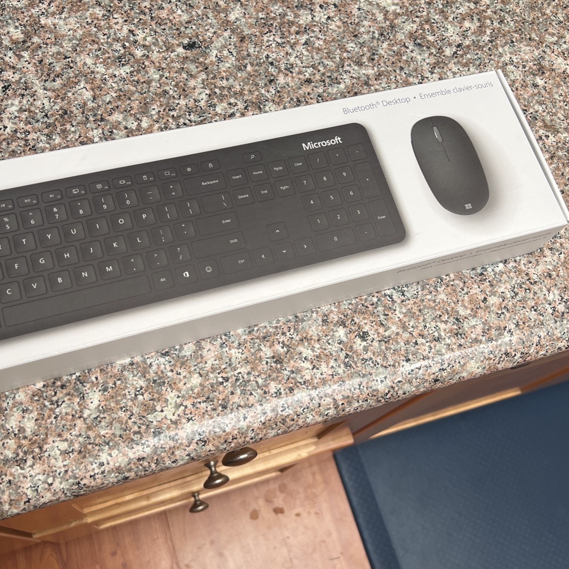 New Unopened Box Microsoft Bluetooth Keyboard And Wireless Mouse (Amazon Sells For $100)