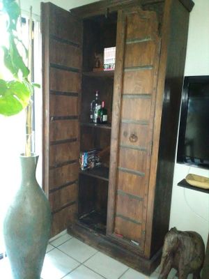 Vintage Rustic Home Decor Wood wardrobe armoire cabinet, shelf ... Vintage Rustic Home Decor Wood wardrobe armoire cabinet, shelf ...