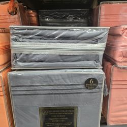 New 6pc King Deep Pocket Sheet Set All Sizes Available 
