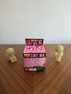 NeeDoh Nice Cube Candy Swirl Stress Ball Pink