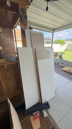 Large White Panels / Boards – scraps.