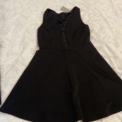 Lace Up Skater Dress Plus Size