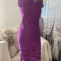 Purple Bandage Dress