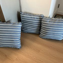 Three Striped Accent Pillows 
