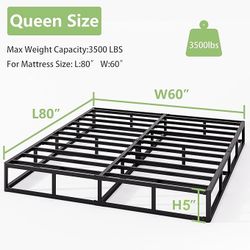 5 Inch Metal Queen Box Spring