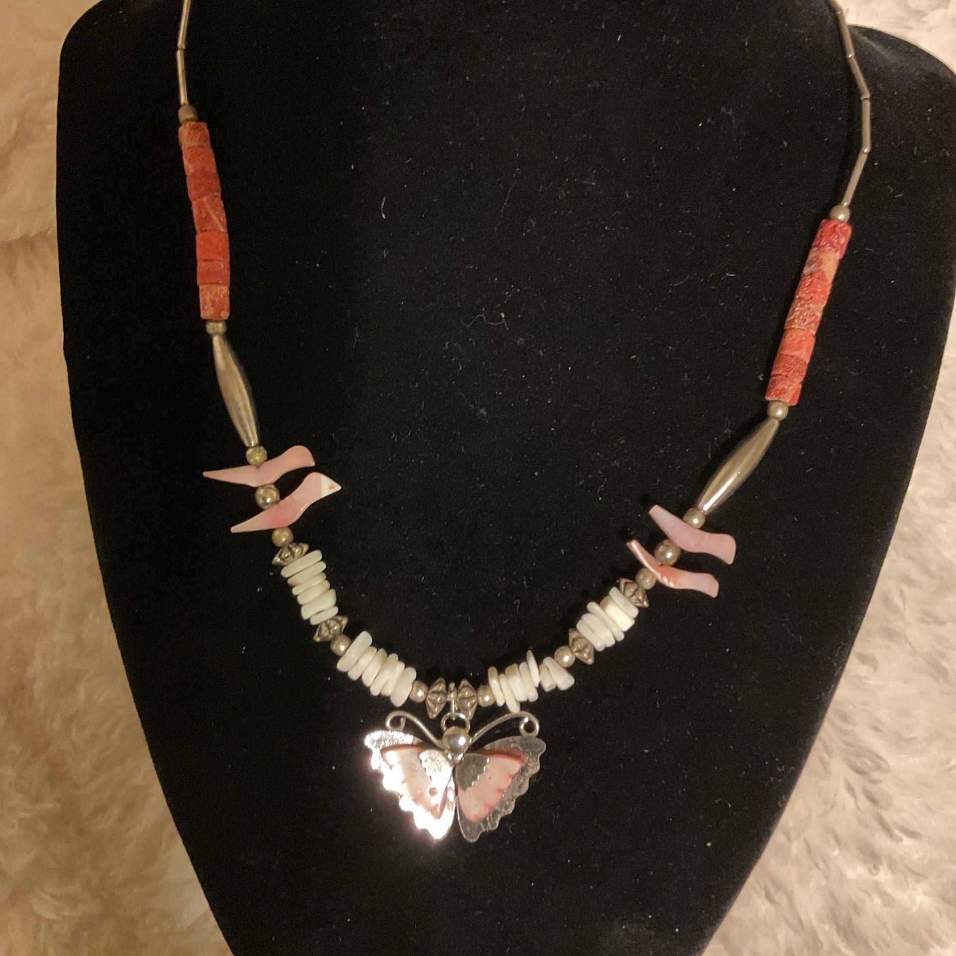 3 Silver Tone Necklaces With Butterfly 🦋 Pendants…3 Different Styles By.. (ae)