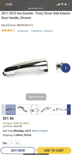 Door handle 2011-2015 Kia Sorento