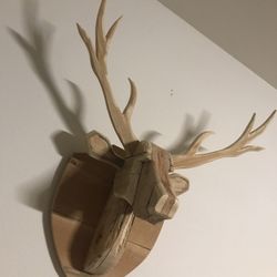 Wooden Deer Head