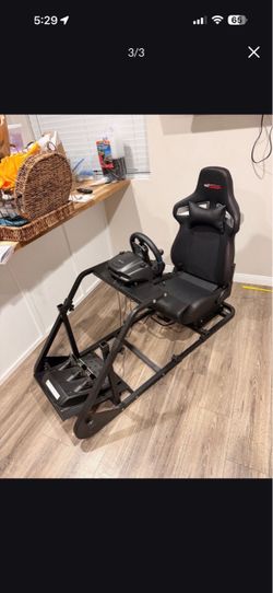 Complete Logitech G29 Racing Simulator Cockpit + Seat, Pedals & Shifter