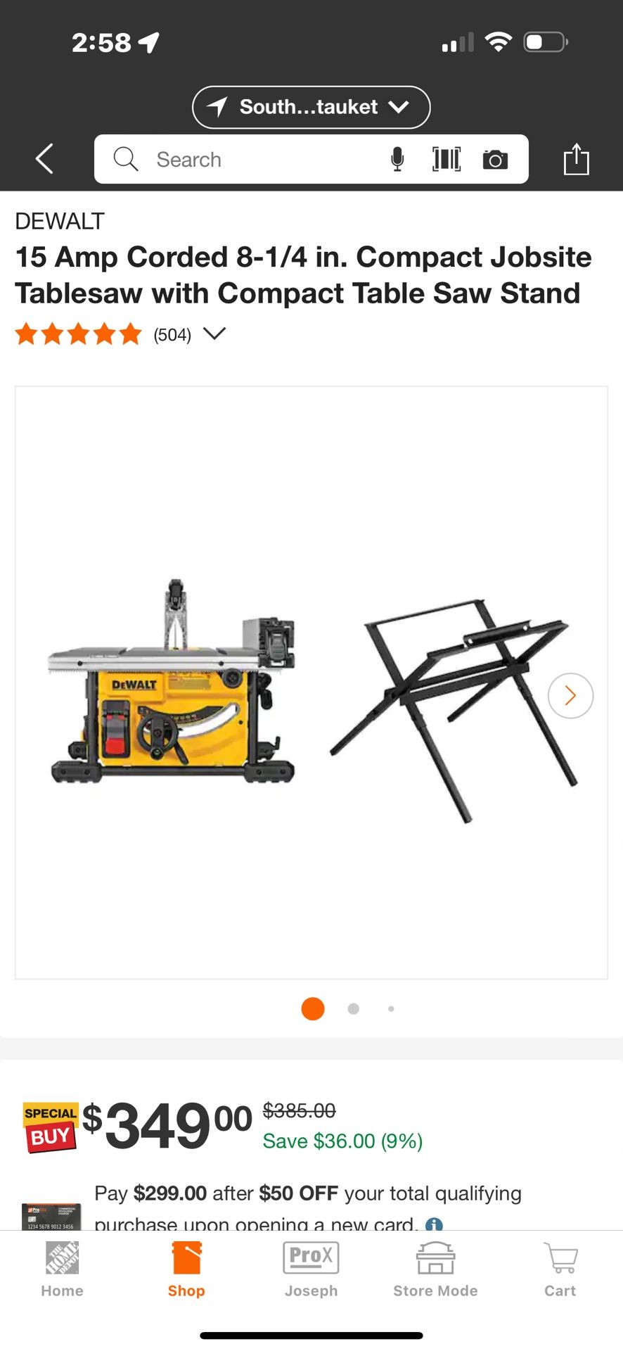 Dewalt 15 Amp Corded Table Saw Brand New In Box