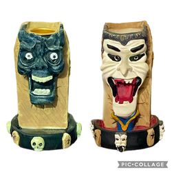 Unique Vampire & Demon Candle Holders