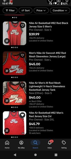 Nike Air 82 basketball jersey mesh tank top