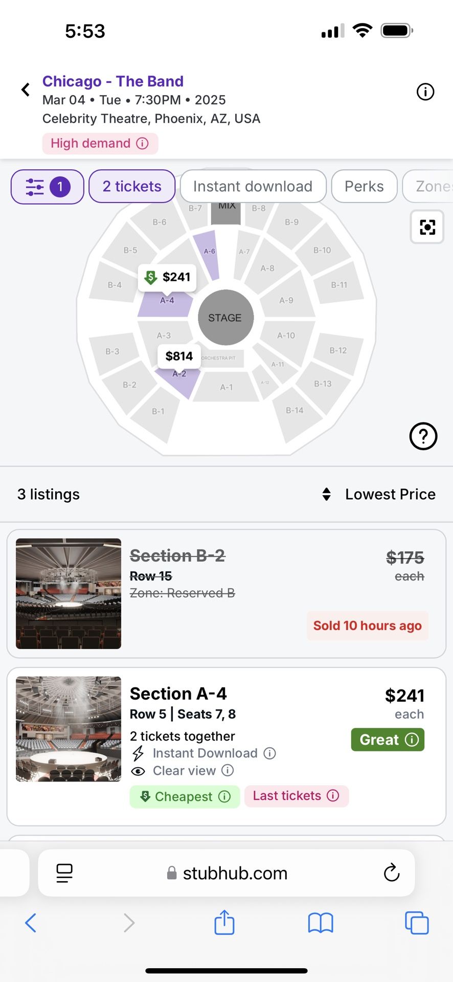 Chicago Tickets