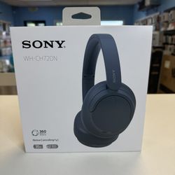 Sony WH-CH720N Blue Lightweight Noise Canceling Wireless Headphones New