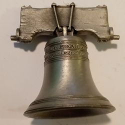 Vintage Hudson Pewter Liberty Bell In Mint Condition 