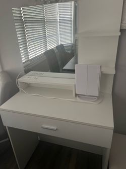 White vanity
