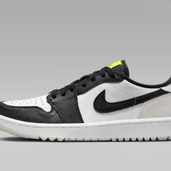 Jordan 1 Retro Low Golf Shoes White Phantom Volt Black Women 6 New 