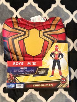Boys Spiderman No Way Home Costume Size M(8)