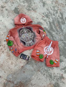 Rare streetwear ETC set peach