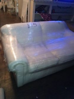 White Love Seat Leather 