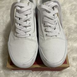 White Platform Vans women 