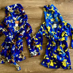 Paw Patrol & Pokemon Robes - Size 4