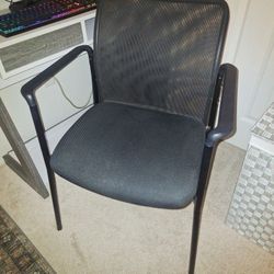 Mesh Back Arm Chair BLACK