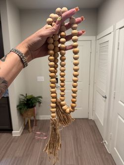 wooden home decor beads