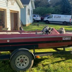 1983 Bass hawk Bass boat 17'