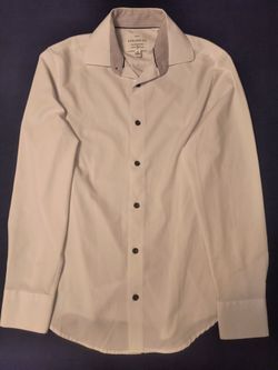  Con.Struct White Slim Fit Shirt - Size S