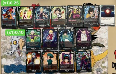 Dragon Ball Fusion World Dual Evolution FB09 Loose Cards Green Deck
