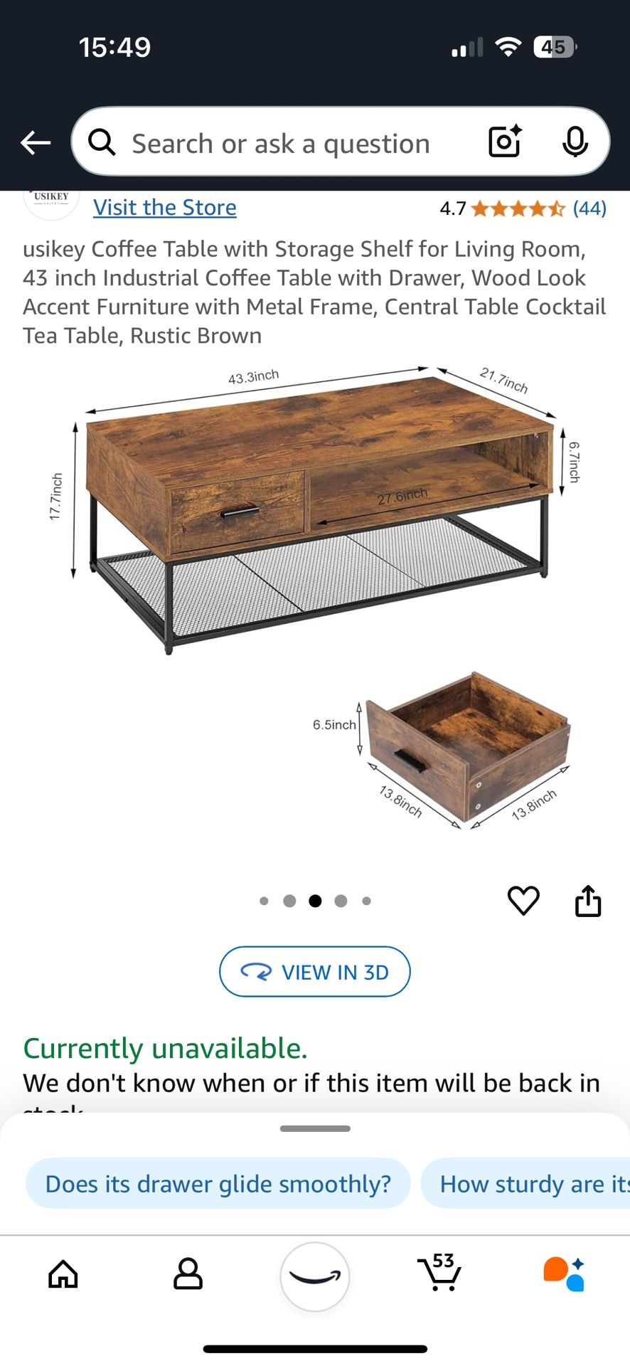 COFFEE TABLE