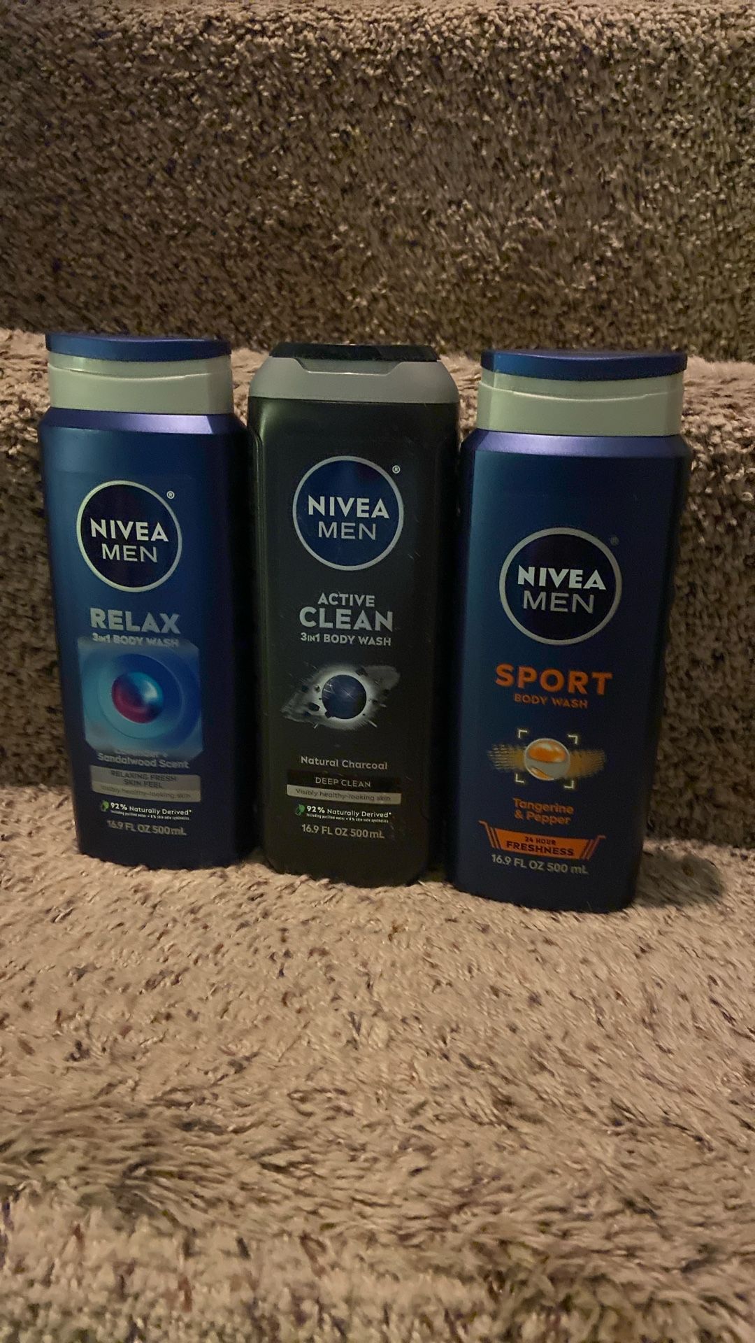 3 Nivea Men Bodywash 16.9 Oz Each All For 10$ Only