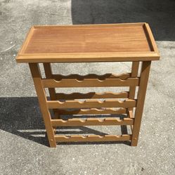 Teak Wine Rack 