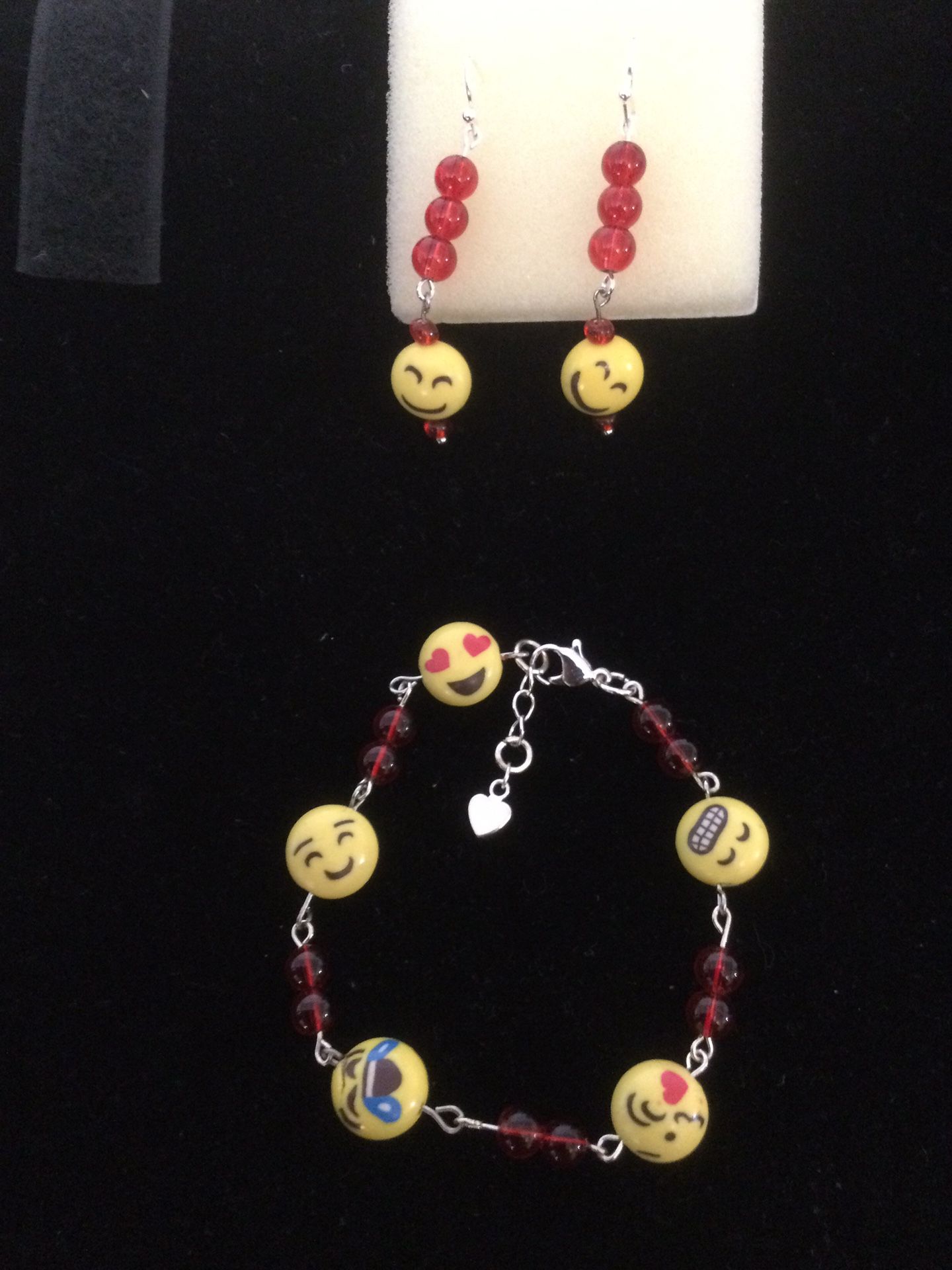 MOJIES BRACELET AND EARRINGS, NEW, HANDMADE