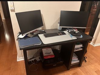 Black Office Desk