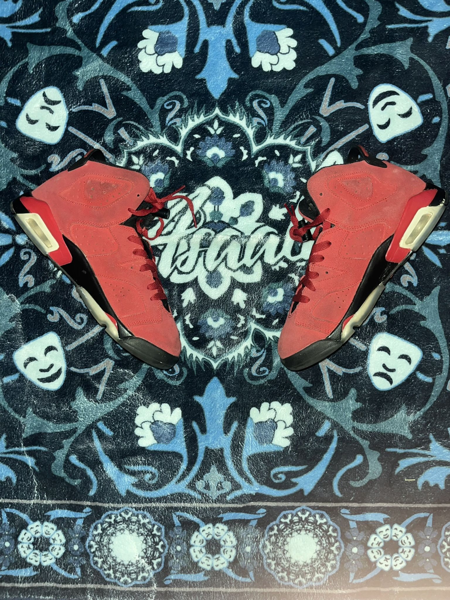 JORDAN 6s ALL RED SNEAKERS