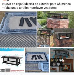 Chimney Cap Chimney Cover,Fireplace Chimney Caps for Outside 17"x29",Chimney Flue Cover Chimney Rain Cap,Roof Rain Guard Chimney Top Protector Cover